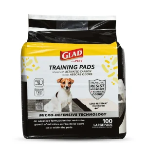Glad® For Pets Training Pads W/ Micro-Defensive Technology & Activated Carbon For Odor Control