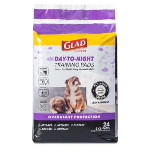 Glad® For Pets XXL Day-To-Night Training Pads W/ Activated Carbon, Great For Multi-Pet Households