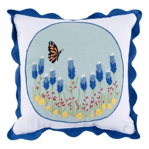 Glory Haus Blue Bonnets Pillow