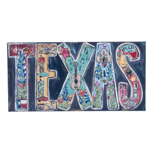 Glory Haus Texas Word Art Canvas