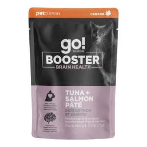 Go! Cat Booster Brain Health Tuna + Salmon Pate, 2.5 oz each, Case of 24