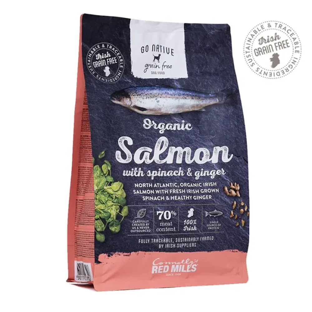 Go Native Salmon with Spinach & Ginger Adult Dog Dry Food - Image 2