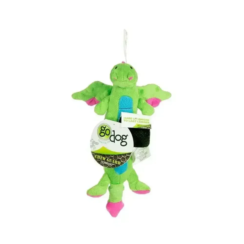 GoDog® Green Skinny Dragons Dog Toys Small