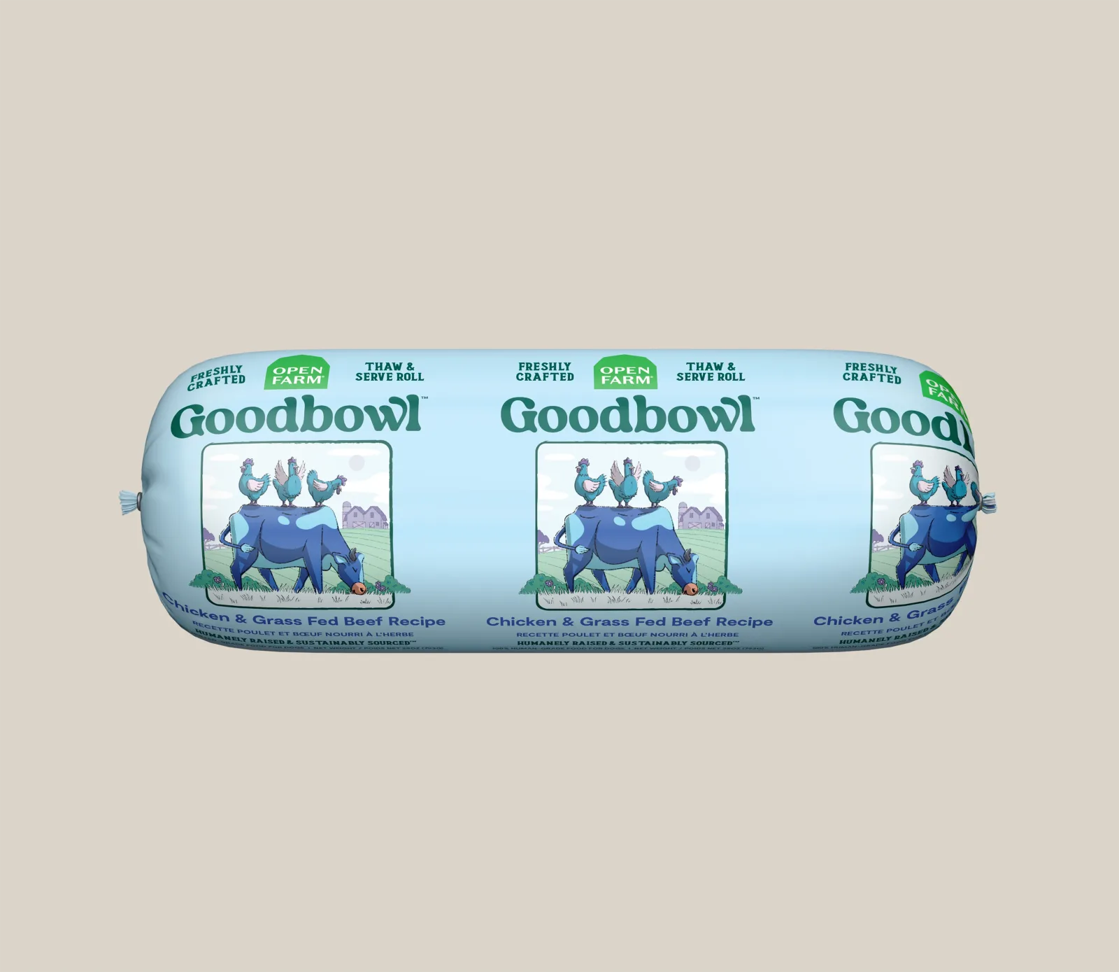 Goodbowl Chicken & Grass-Fed Beef Freshly Crafted Roll for Dogs - Image 2