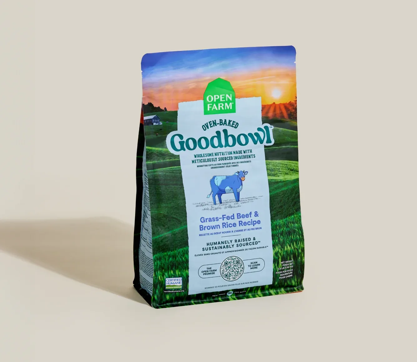 Goodbowl™ Grass-Fed Beef & Brown Rice Dog Kibble - Image 2