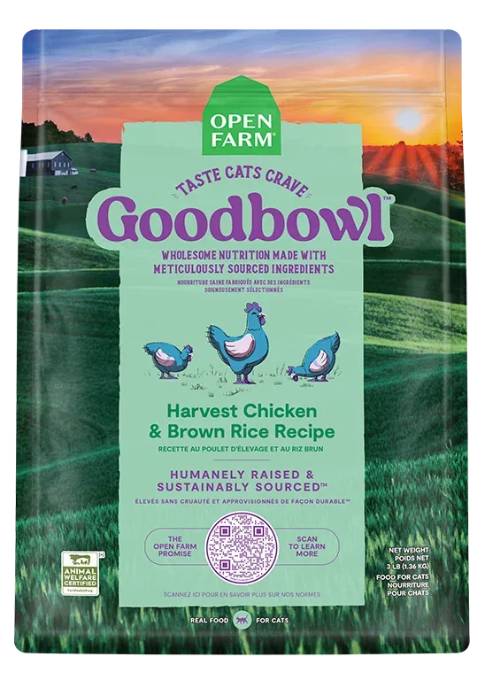 Goodbowl™ Harvest Chicken & Brown Rice Cat Kibble