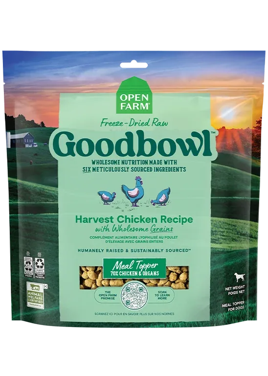 Goodbowl™ Harvest Chicken Freeze Dried Raw Morsels for Dogs
