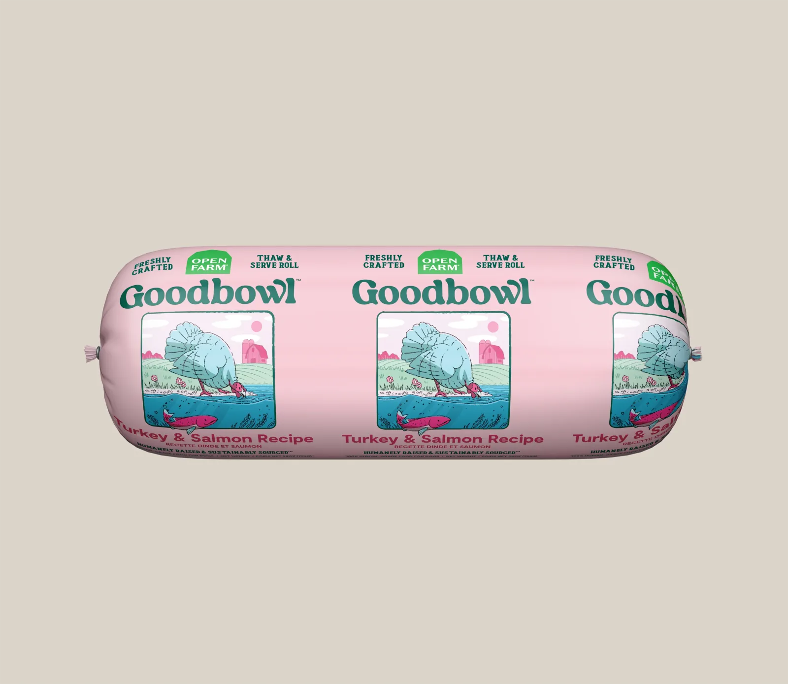 Goodbowl Turkey & Salmon Freshly Crafted Roll for Dogs - Image 2