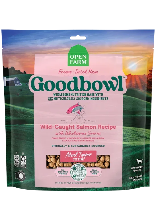 Goodbowl™ Wild-Caught Salmon Freeze Dried Raw Morsels for Dogs
