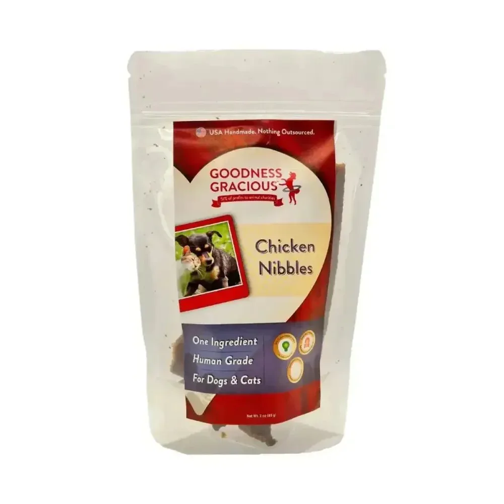 Goodness Gracious Chicken Nibbles Dog and Cat Treats 3oz