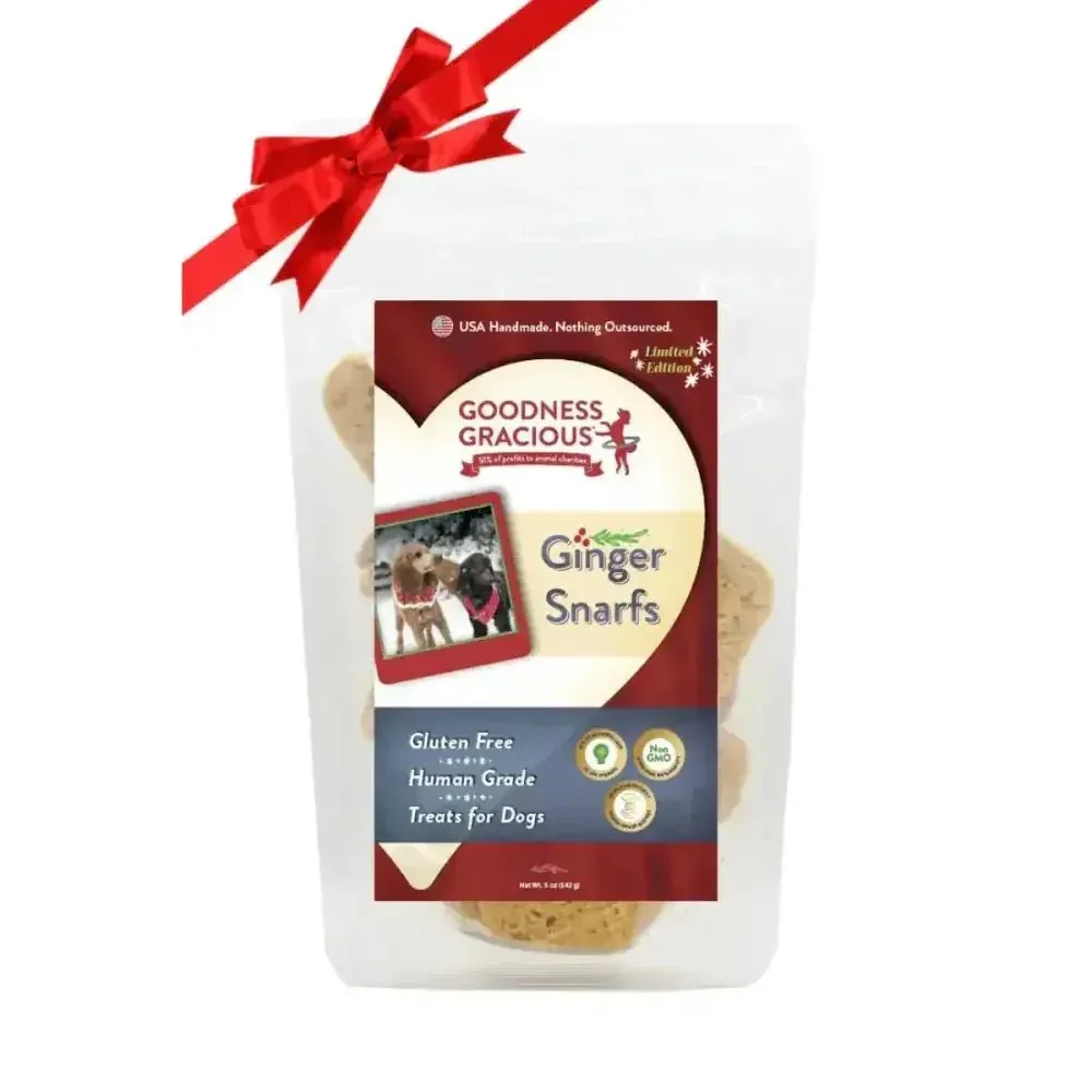 Goodness Gracious Ginger Snarfs Holiday Cookies for Dogs 5oz