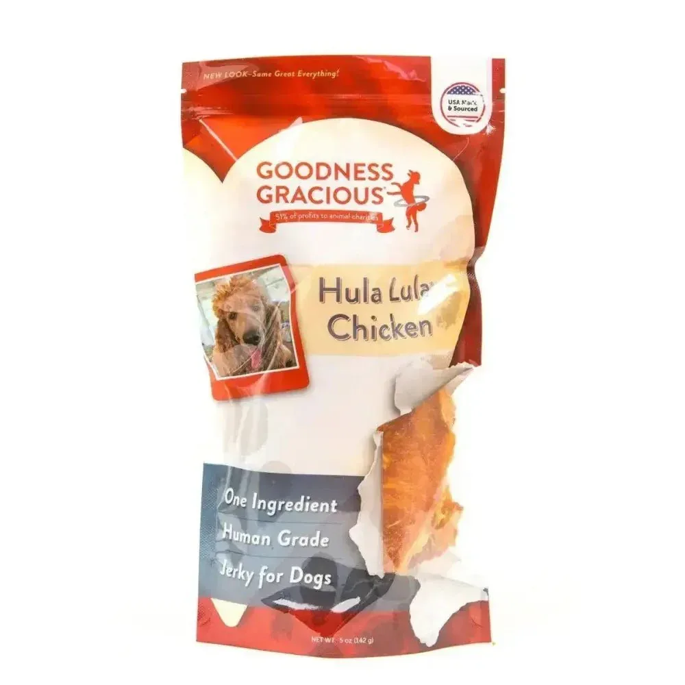 Goodness Gracious Hula Lula Chicken Jerky for Dogs 5oz - Premium Dog Treats