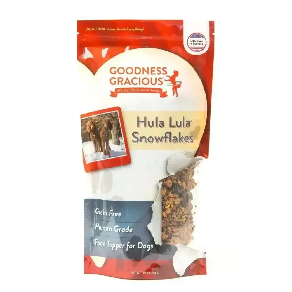 Goodness Gracious Hula Lula Snowflakes Food Topper For Dogs