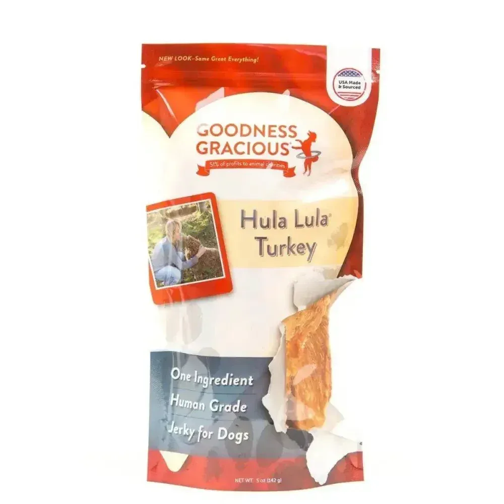 Goodness Gracious Hula Lula Turkey Jerky For Dogs 5oz