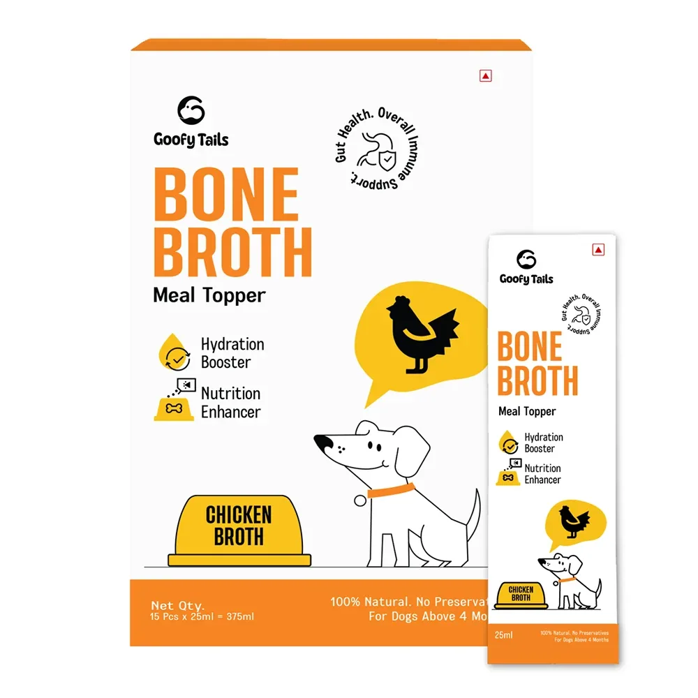 Goofy Tails Chicken Bone Broth Dog for Extra Small & Small Dogs