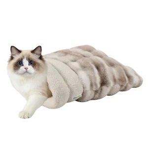 GOOPAWS 4-in-1 Cat Burrow Cave Bed, Self-Warming Pet Bed for Cats & Small Dogs