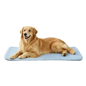 GOOPAWS Cooling Dog Mat, Self-Cooling Pet Bed for Dogs, Non-Slip Indoor & Outdoor Design, Blue
