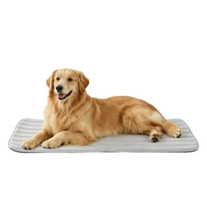 GOOPAWS Cooling Dog Mat, Self-Cooling Pet Bed for Dogs, Non-Slip Indoor & Outdoor Design, Grey
