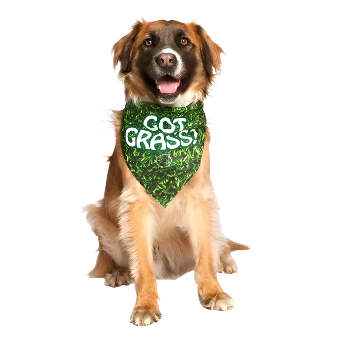 "Got Grass?" Dog Bandana by Dog Fashion Living