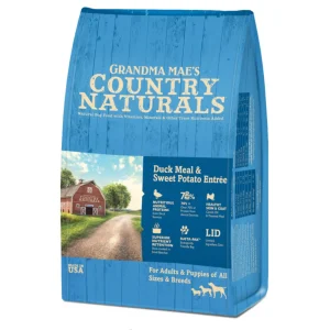 Grandma Mae' Country Naturals Duck Meal & Sweet Potato EntrΘe Dry Dog Food 24lb