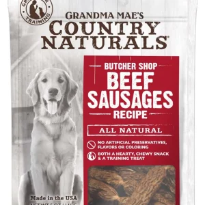 Grandma Mae's Beef Sausages Dog Treats 5oz