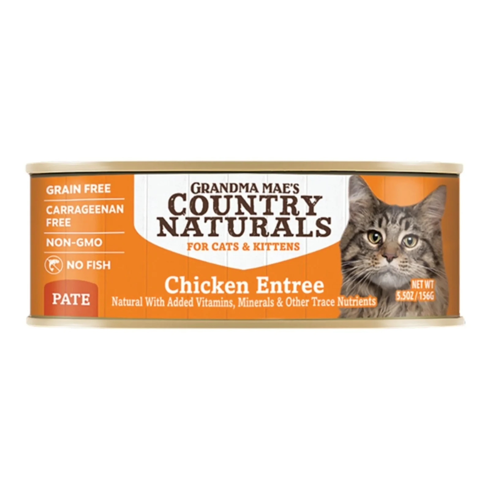Grandma Mae's Country Naturals Cat Grain-Free Chicken Slices in Gravy, 5.5 oz each, Case of 24