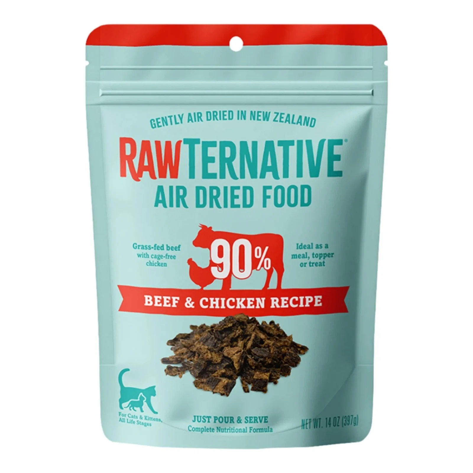 Grandma Mae's Country Naturals Cat Rawternative Air Dried Beef & Chicken Recipe 14oz