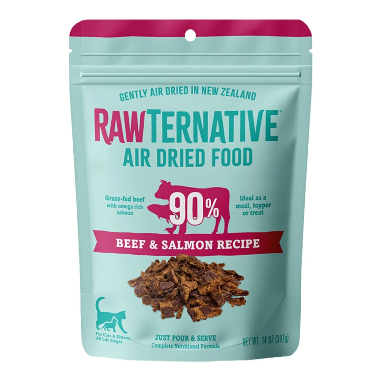 Grandma Mae's Country Naturals Cat Rawternative Air Dried Beef & Salmon Recipe 14oz