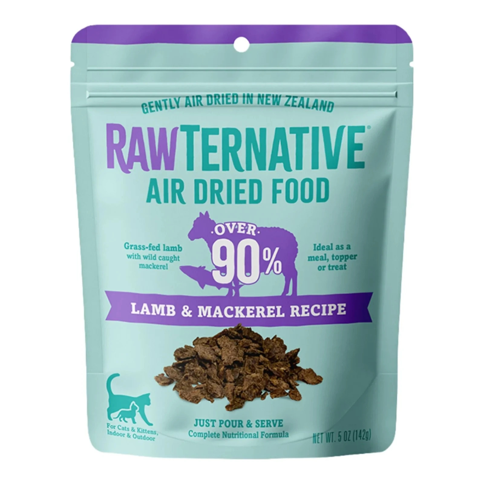 Grandma Mae's Country Naturals Cat Rawternative Air-Dried Lamb & Mackerel Recipe, 5 oz - Image 2