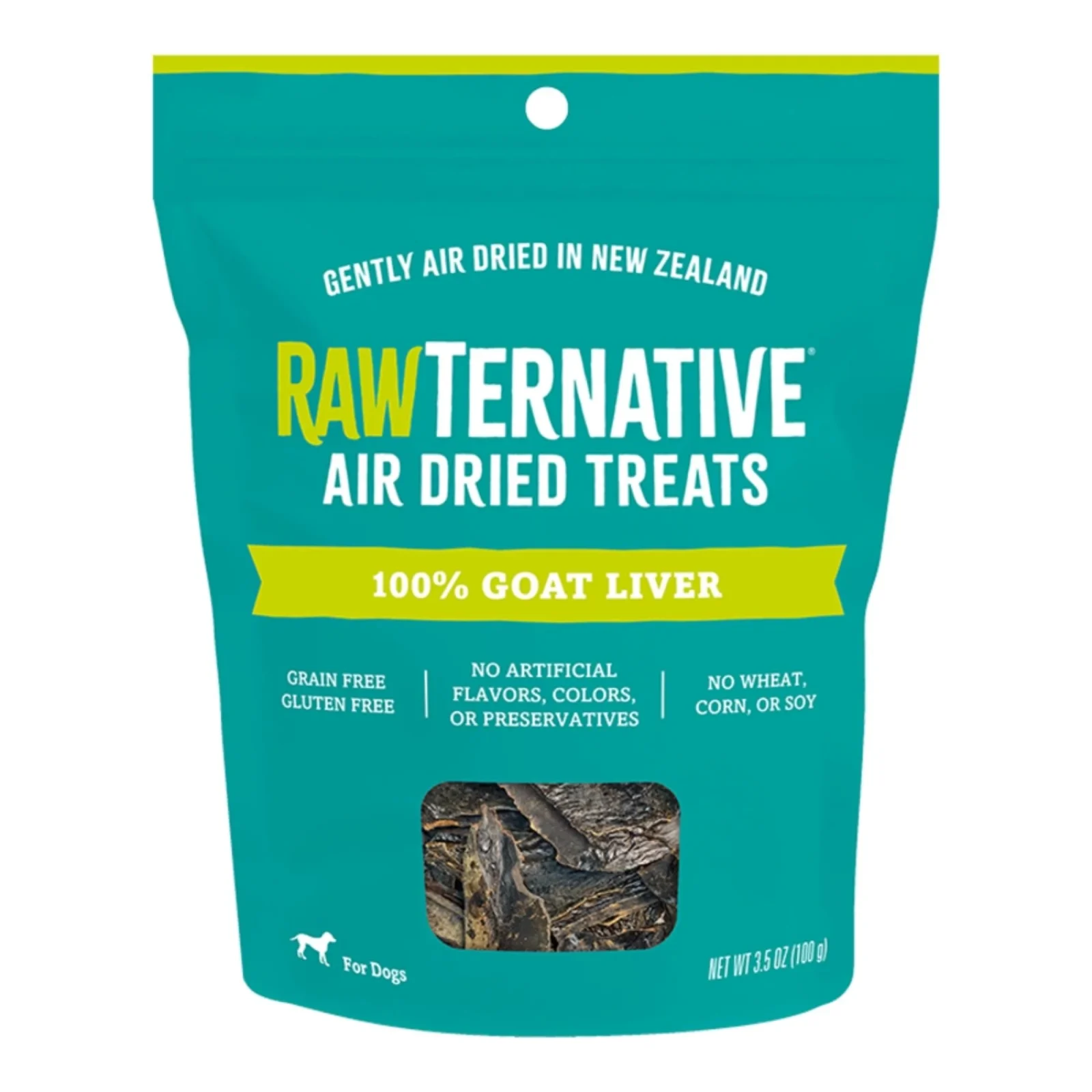 Grandma Mae's Country Naturals Dog Rawternative Air-Dried 100% Goat Liver Treats, 3.5 oz