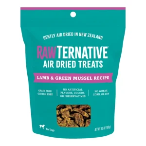Grandma Mae's Country Naturals Dog Rawternative Air-Dried Lamb & Green Mussel Treats, 3.5 oz