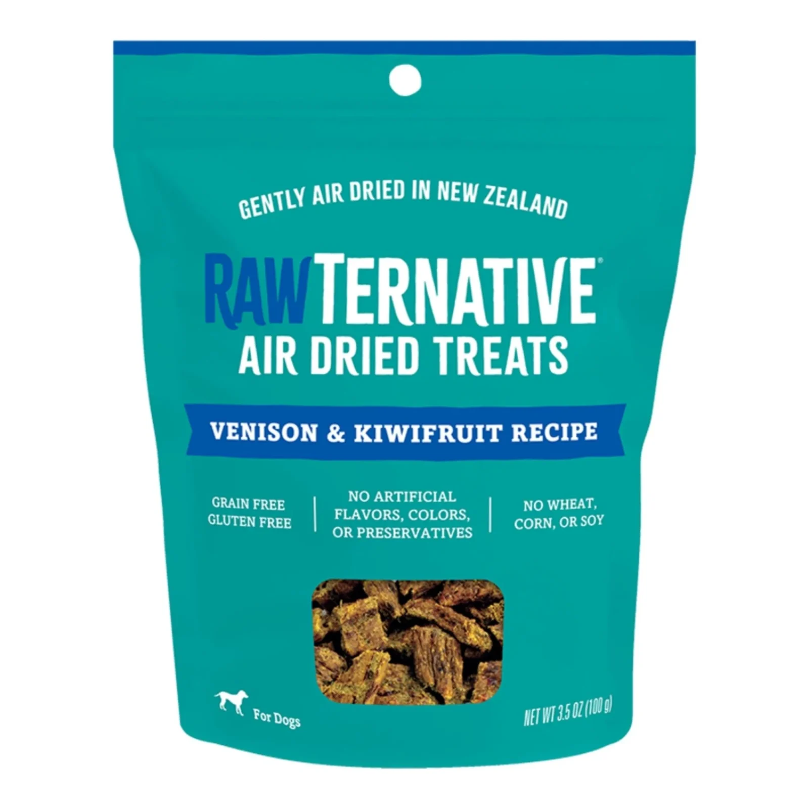 Grandma Mae's Country Naturals Dog Rawternative Air-Dried Venison & Kiwifruit Treats, 3.5 oz