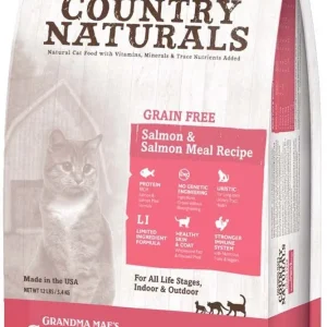 Grandma Mae's Country Naturals Grain Free Dry Cat Food Salmon 3lb