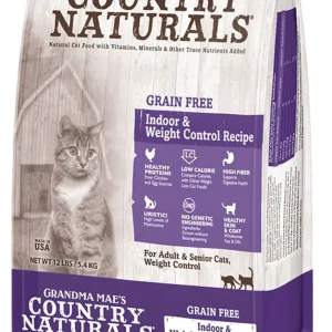 Grandma Mae's Country Naturals Grain Free Indoor & Weight Control Dry Cat Food Chicken 4lbs