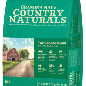 Grandma Mae's Country Naturals Premium All Natural Dog Food Pork 14lb