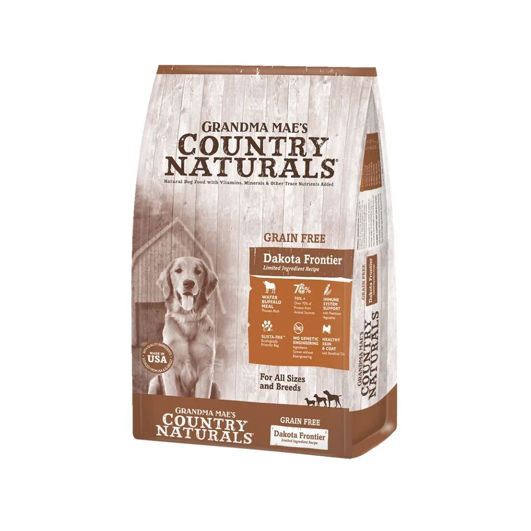 Grandma Maes Dakota Frontier Buffalo Meal Recipe Dry Dog Food 22lb