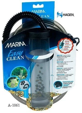 Gravel Cleaner, Medium, 15" 2.5" dia. w/6' Tube & Clip by Hagen