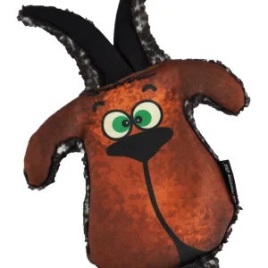 Grazer Goat Dog Toy - Squeakerless Crinkle Toy That Floats
