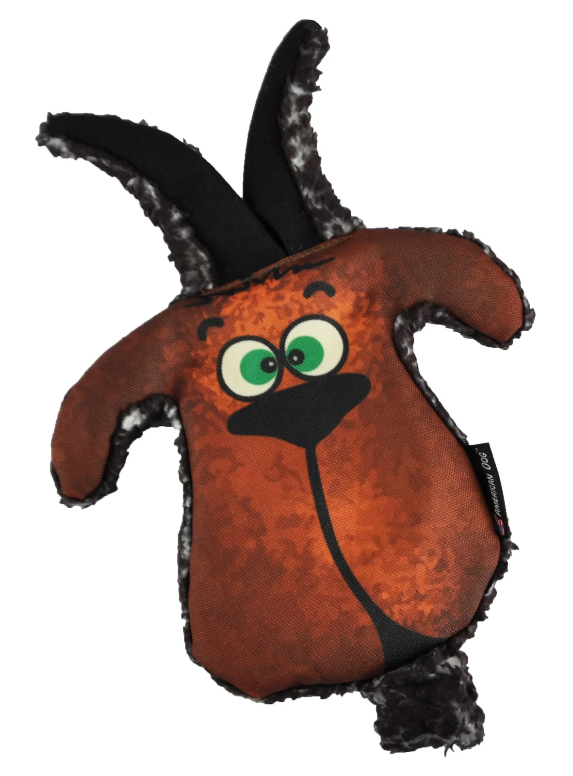 Grazer Goat Dog Toy - Squeakerless Crinkle Toy That Floats