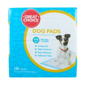Great Choice® Regular Dog and Puppy Pee Pads, Potty Training, Unscented, 150 Count