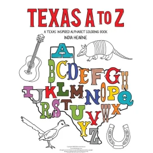 Great Texas Line Press A-Z Coloring Book