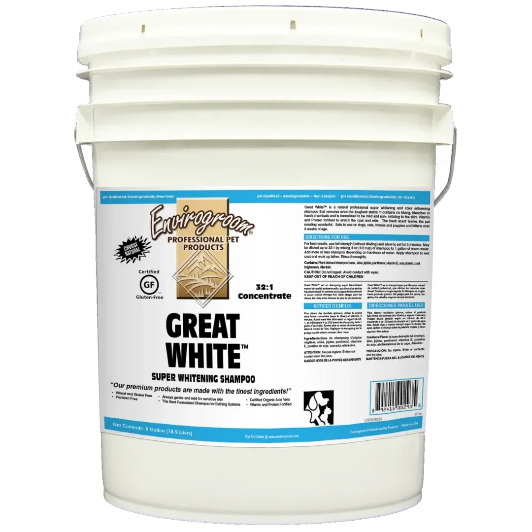 Great White Shampoo 5 Gallons by Envirogroom