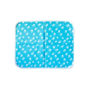 Green Pet Shop Self-Cooling Gel Dog Mat - Paw Print Pattern