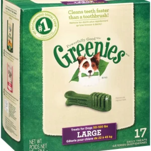 Greenies Dog Dental Treats Large, Original, 1ea/27 oz, 17 ct