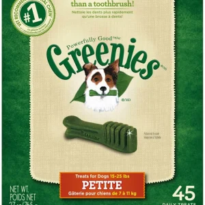 Greenies Dog Dental Treats Petite, Original, 1ea/27 oz, 45 ct