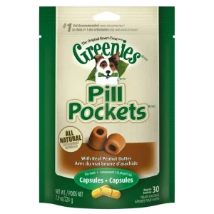 GREENIES DOG PILL POCKETS Peanut Butter Capsules