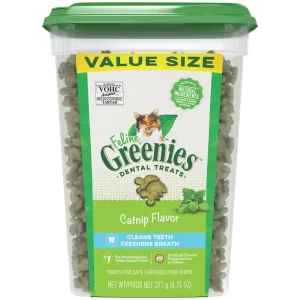 Greenies Feline Adult Cat Dental Treats Catnip, 1ea/9.75 oz