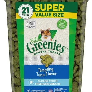 Greenies Feline Dental Treats Tempting Tuna Flavor
