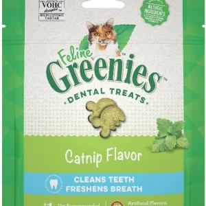 Greenies Feline Natural Dental Treats Catnip Flavor
