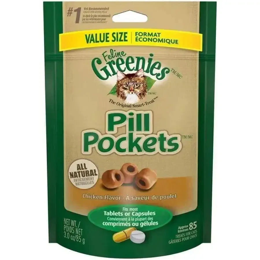 Greenies FELINE Pill Pockets Chicken Flavor Cat Treats